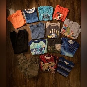 Kids Graphic T-Shirts and Pants Bundle Boys Size 5